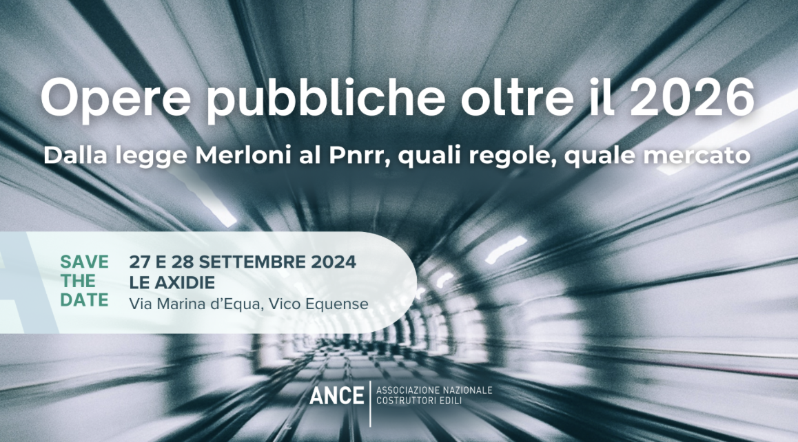 Convegno Opere pubbliche oltre il 2026: dalla legge Merloni al Pnrr, quali regole, quale mercato